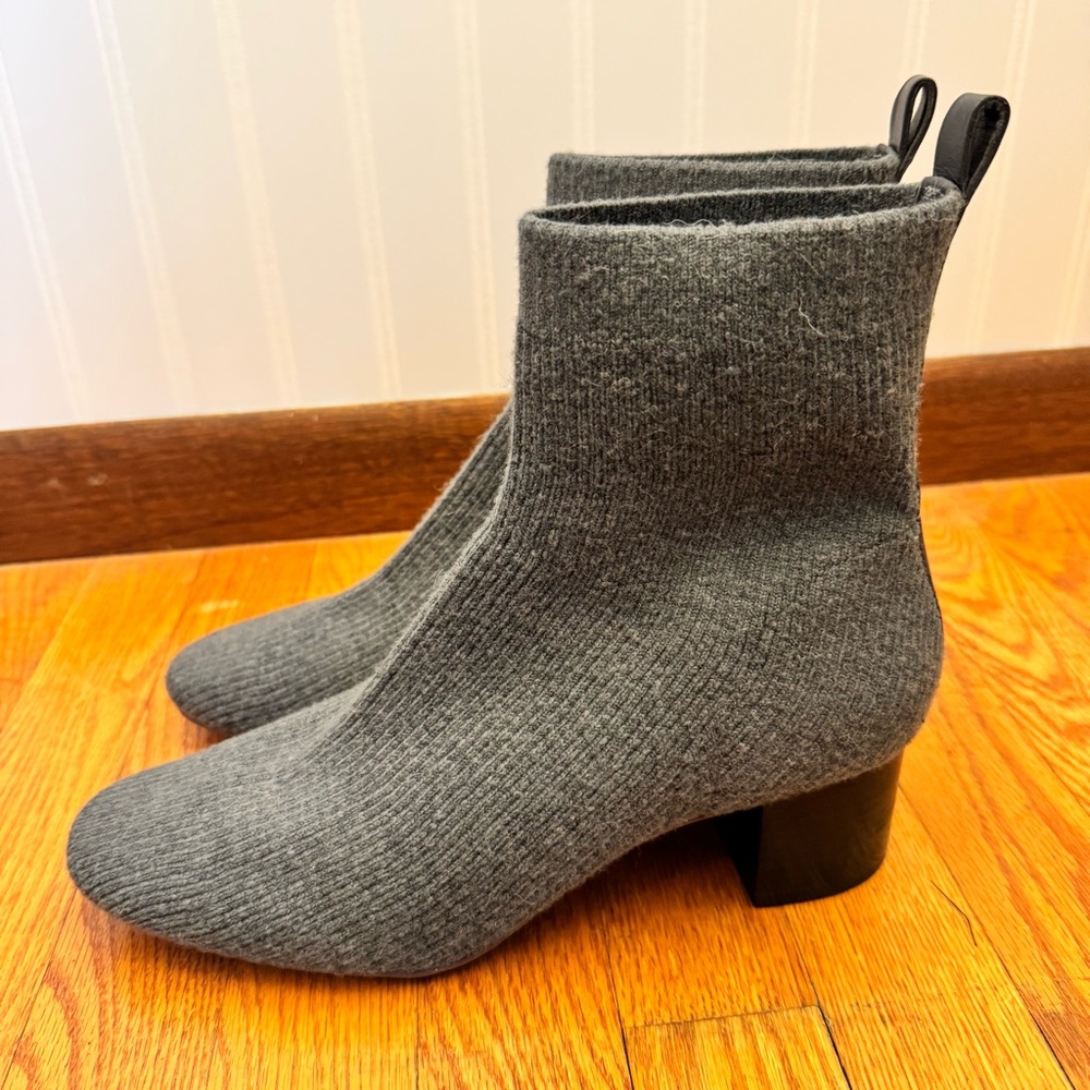 Everlane The Glove Boot Women’s Wool Blend Gray Booties Size 11 - Picture 4 of 11